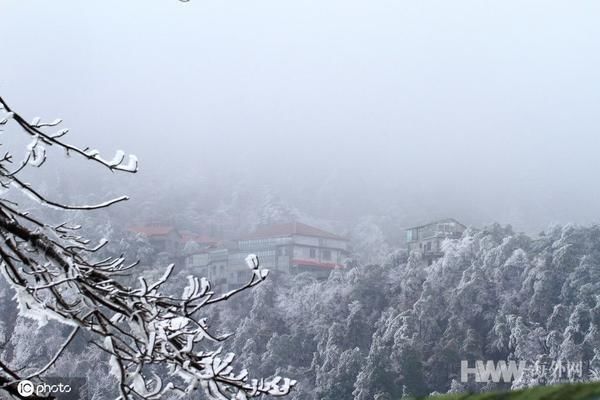 江西庐山迎来2019年入冬首场降雪和雾凇双景观