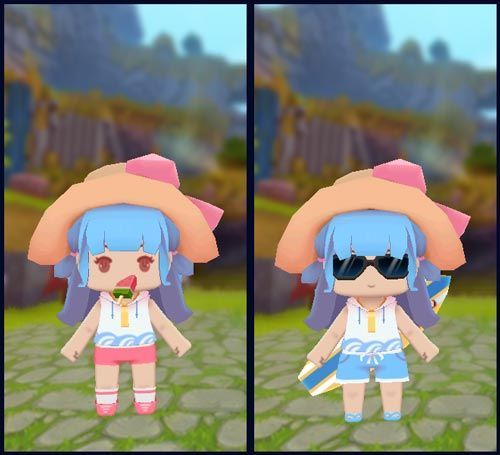 迷你世界夏日装扮来袭 夏日海滨冲浪系列装扮上线