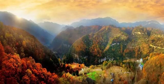 赏红叶的季节到了，南充周边除了光雾山这里的也很美