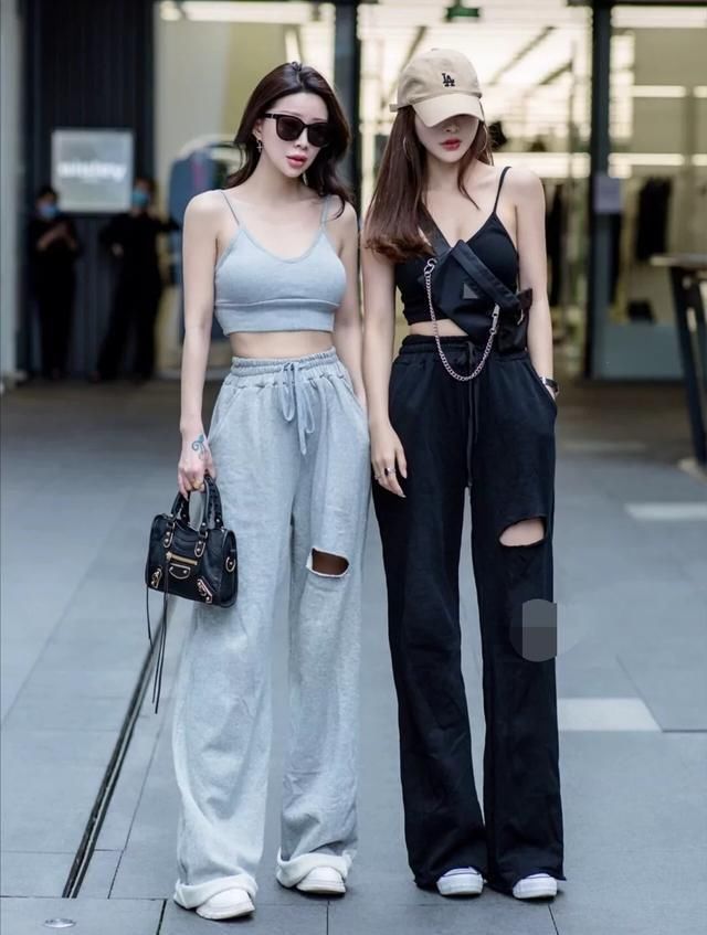 关键:街头潮女的时尚美搭,个性很重要,好身材才是关键