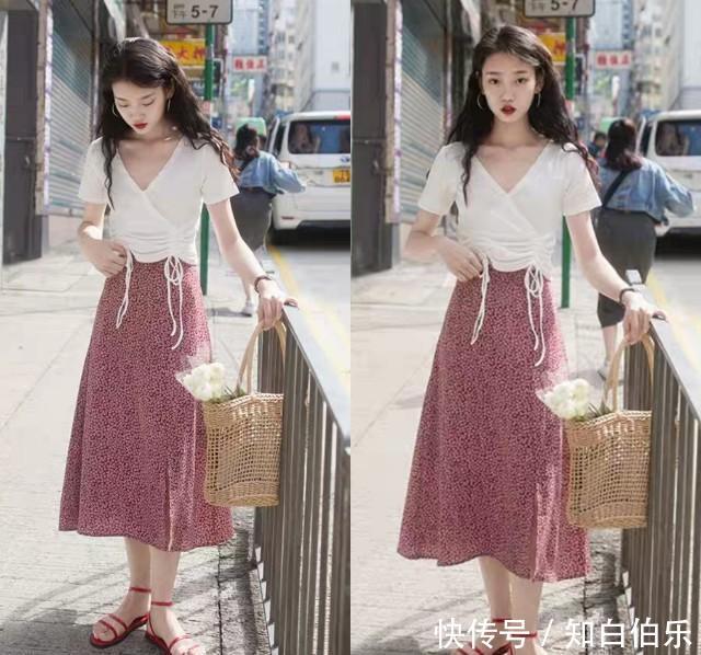  图中小姐姐@夏日基础款单品怎么搭配出时尚感？照着穿，想不美都难！