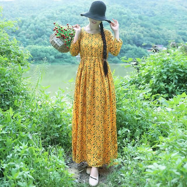 老婆云南旅游回来，把阔腿裤全都压箱底！换上秋款棉麻裙，超美嫩