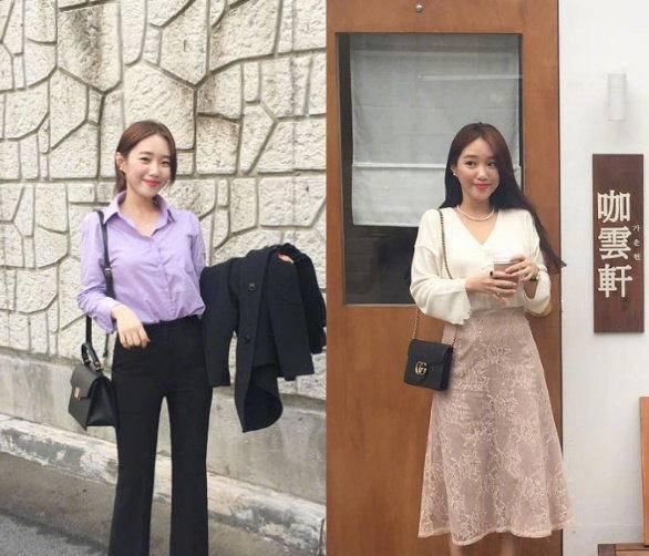  【cm】适合156cm小个软妹子秋季日常穿搭秀,显高套装,轻熟女搭配