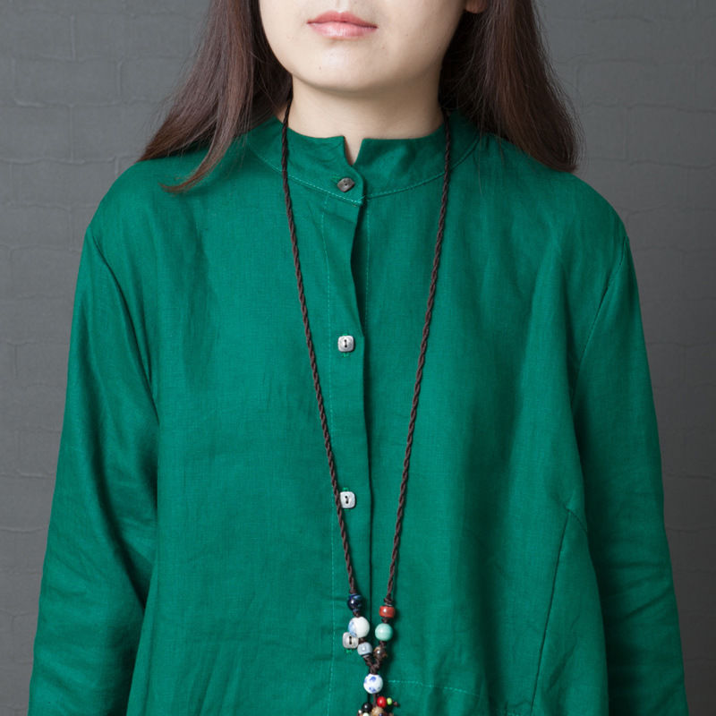 9月上海热翻天，还没买秋装微胖女人，试试这几款棉麻上下装，爽