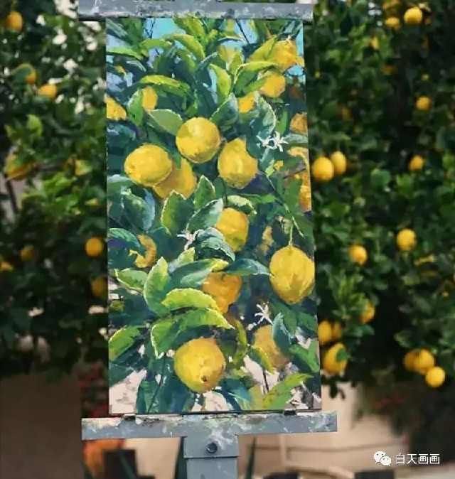 白天画画，画家笔下的无缝衔接，场景还原毫无违和感