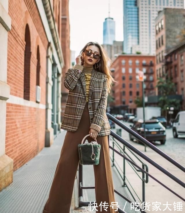  #格纹西装#秋冬必穿的格纹，时髦炸了