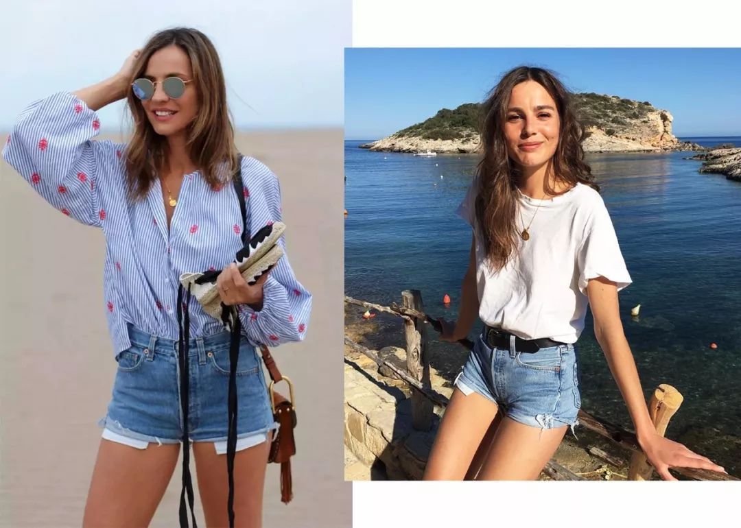 选对了才知道，牛仔短裤真的可以穿出长腿、小蛮腰！