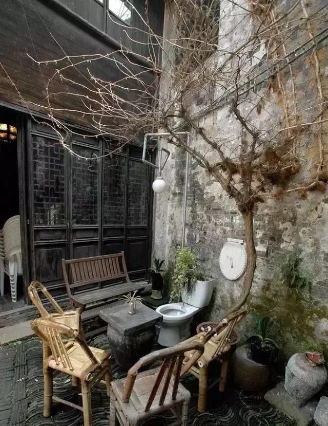  绝美@在农村建一个院子，修篱种菊，烹茶会友，绝美