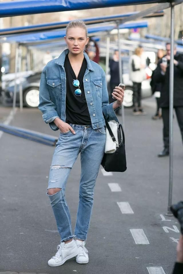 我膨胀了，维密超模的街拍竟然也敢学！