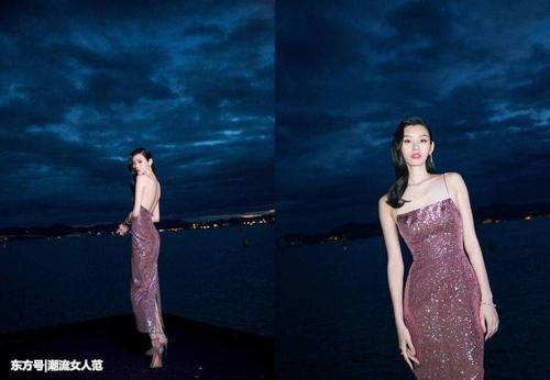奚梦瑶穿吊带裙惊艳全场,大长腿很惊艳,气质真的很重要!