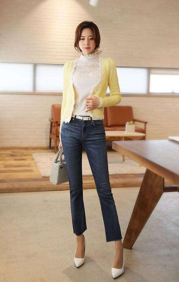 紧身裤是展现优雅的明智选择，上身效果很好更显纤细腿型