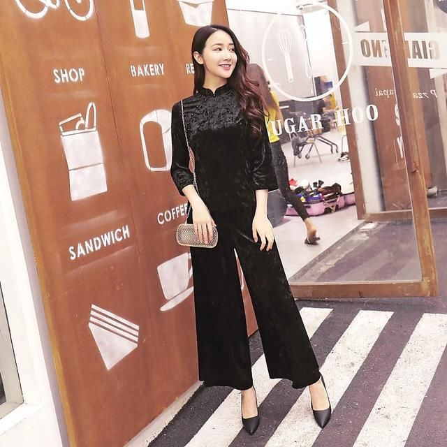 显瘦百搭旗袍两件套，超有大气御姐范儿！