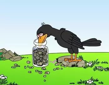 少儿英语故事:乌鸦喝水