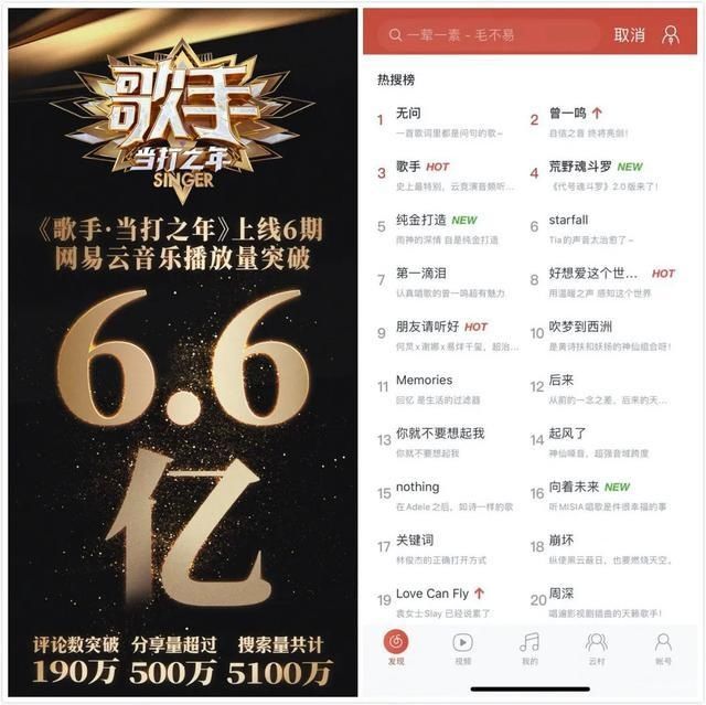  『奇袭失败』谁能想到，8亿用户云参与让网易云音乐成了《歌手》“第二现场”
