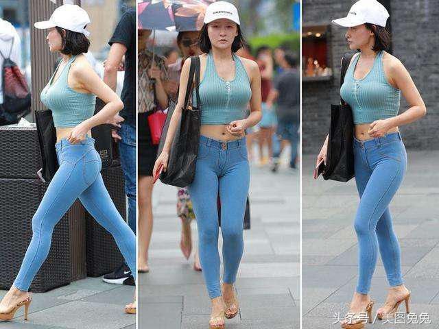 修身显时尚的紧身牛仔裤，好看又高挑，那么迷人！