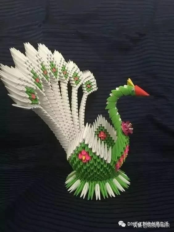 『蓝色』简单的折个三角,组合成百变造型