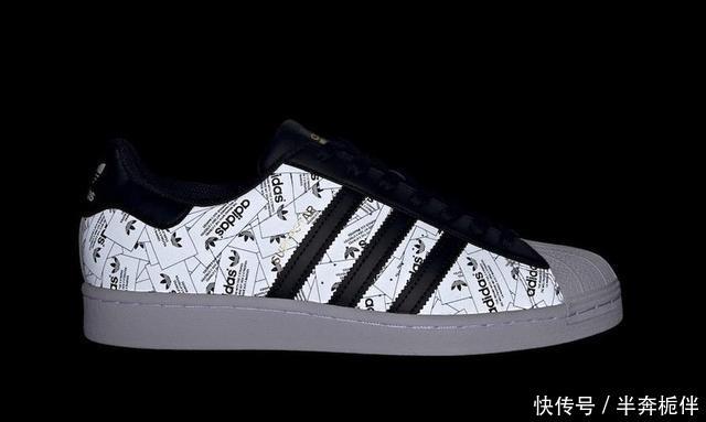  『外观』满印logo+全反光涂层！这双adidasSuperstar外观惊艳！