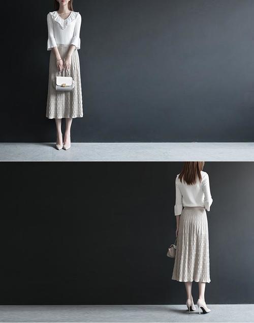 秋季针织搭配，优雅又美丽，时尚服装搭配推荐