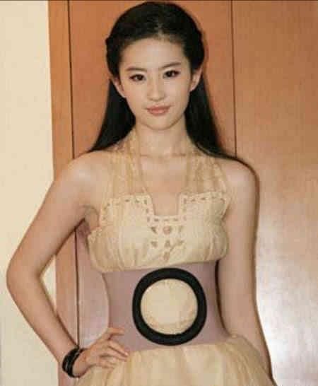 刘亦菲穿奇葩裙子,腹部惊现“黑洞”,网友:肚子胖的人不能穿