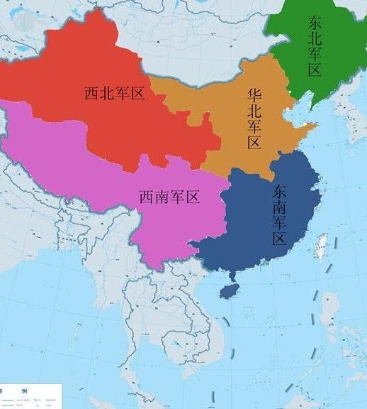 新中国成立后，中国各大军区的变动，是什么样的，为什么越来越少