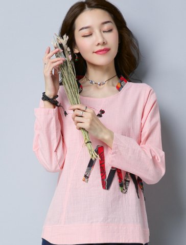 现在女人越来越会穿，棉麻衣+平底鞋，美出新高度，这才叫洋气