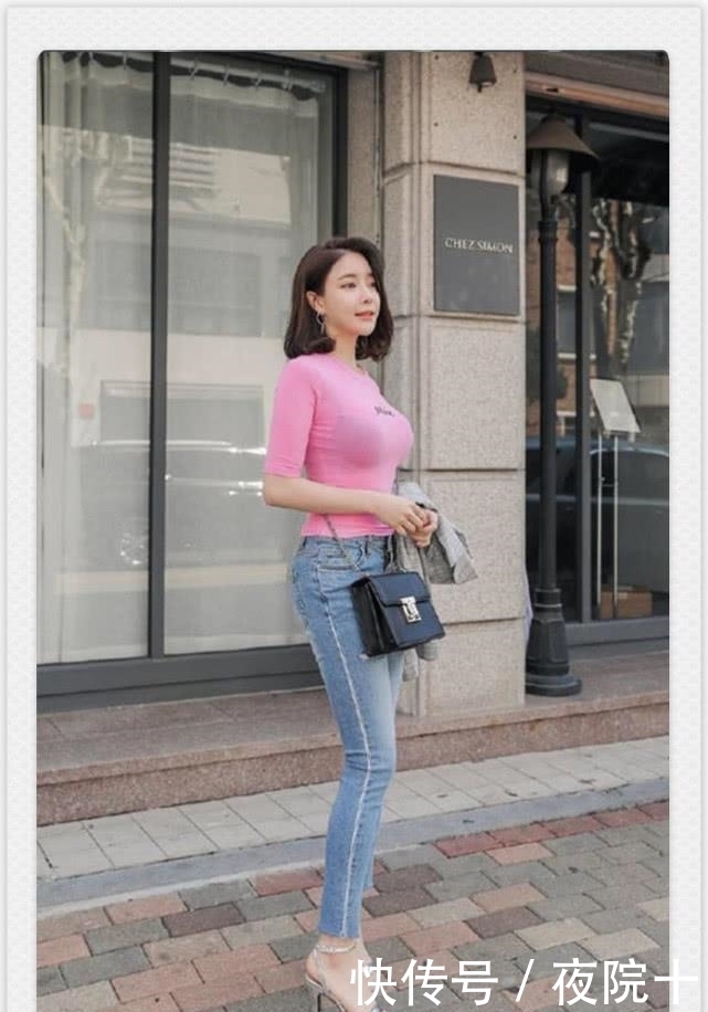 显得|牛仔裤随性自然大气,穿出时尚自然美,显得干练不失柔情