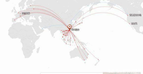 我国主要城市国际直飞航线排名：谁才是真正的国际航空港