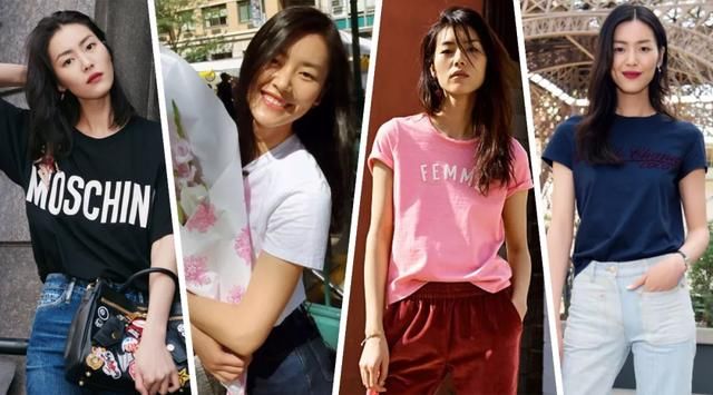  「美美」跟着微米超模刘雯学习T恤的10种穿法，春天的你也要美美哒