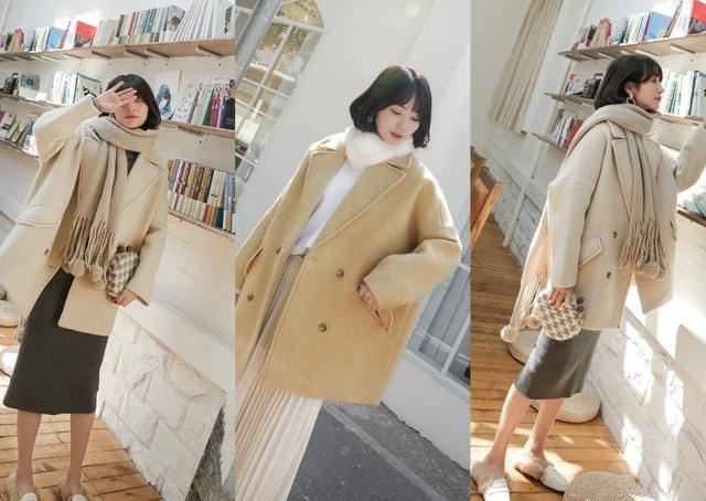 #大衣#2019年入手一件双排扣大衣,让你气场全开,好时髦!