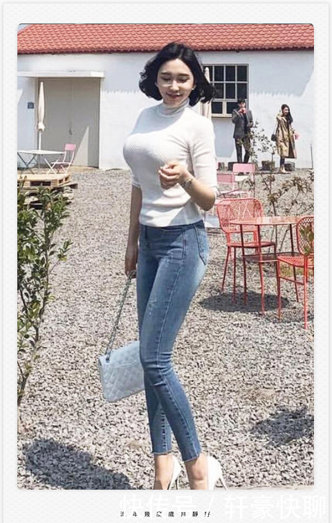  气质：牛仔裤增添你的女人气质，穿着舒适显瘦，看上去非常不错