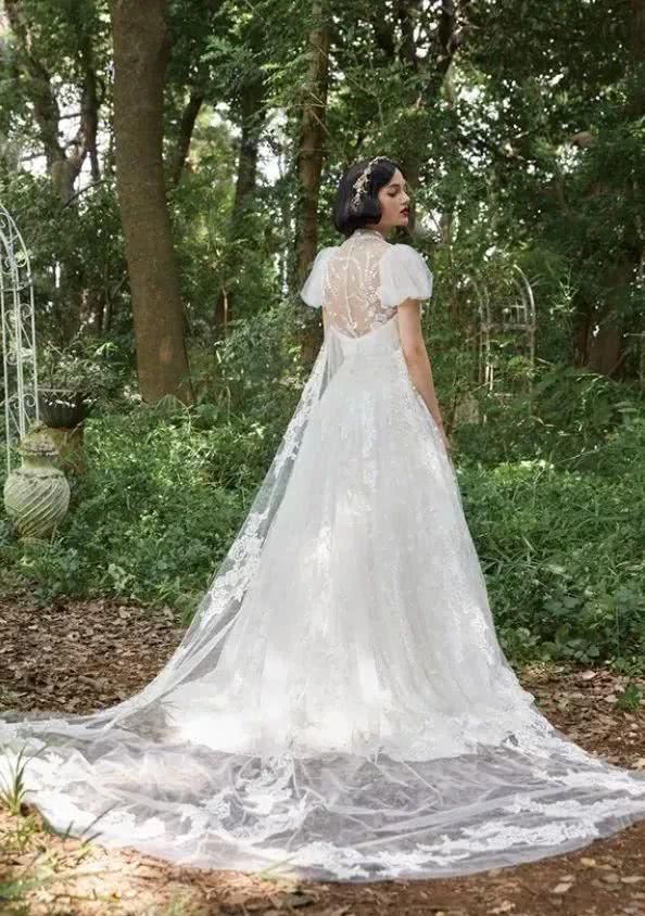  [公主联名]把冰雪奇缘做成婚纱！这些迪士尼公主穿的婚纱裙也太好看了！