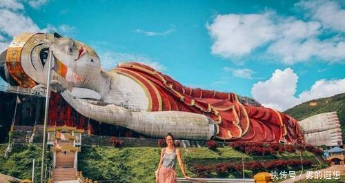 世界最大佛像,静静躺在山颠,佛是一座山,山是一座佛