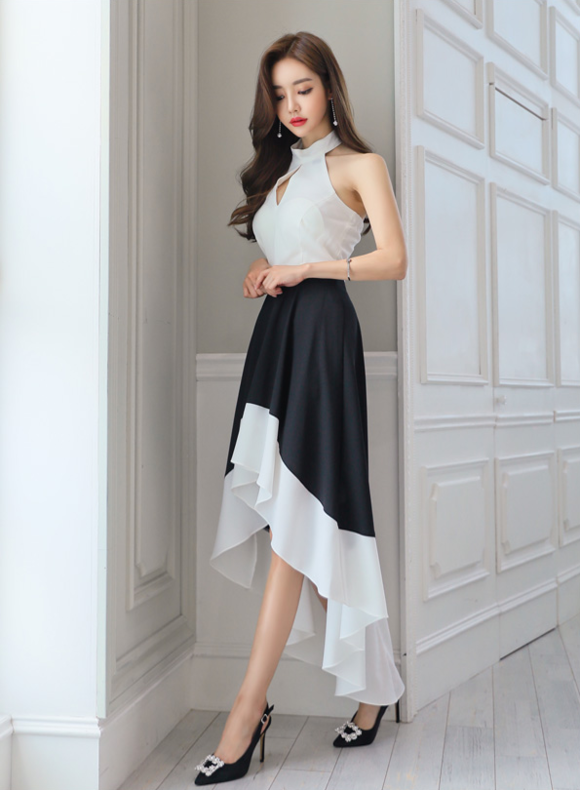 女神孙允珠，烟火极光欧罗巴花瀑公主洋裙