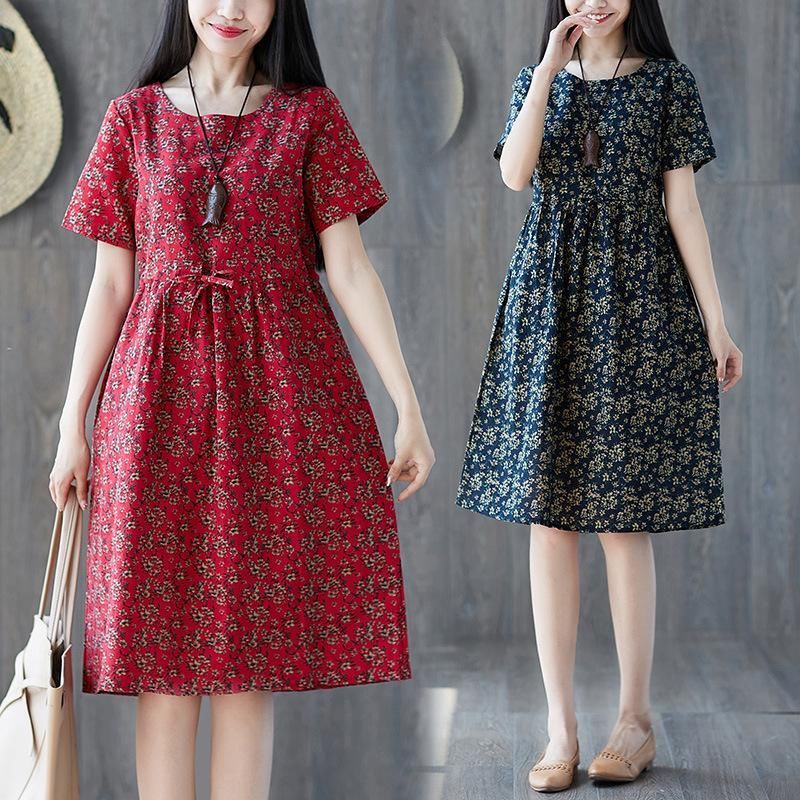 难以置信!现代女人都喜欢的棉麻裙，款款洋气显嫩，连背影都美爆