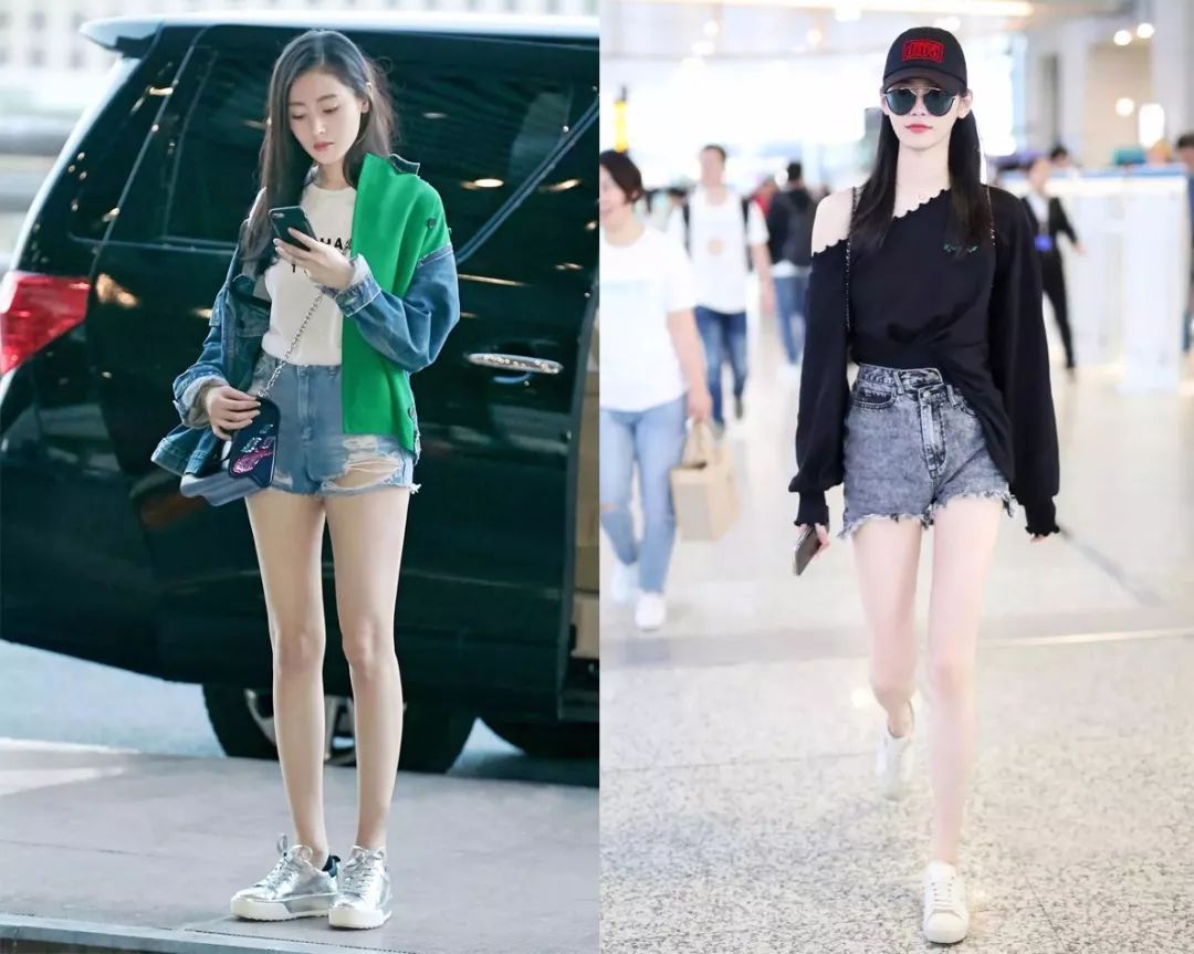 选对了才知道，牛仔短裤真的可以穿出长腿、小蛮腰！