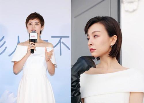 孙俪一字肩长裙撞衫吴昕，自然美碾压凹造型，网友：抓拍完胜摆拍