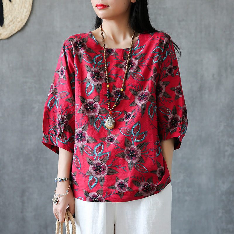 9月，穿毛衣羊绒还太早，试试这样棉麻女装，清爽舒适又时髦洋气