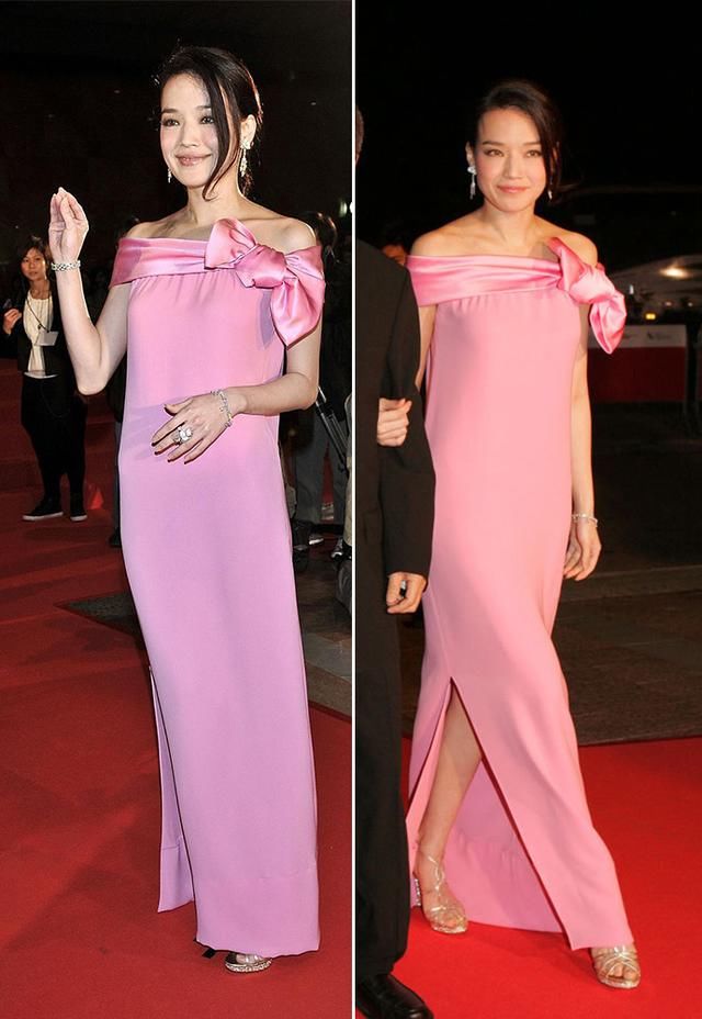 42岁舒淇出席活动居然换了新发型,然而一身粉色长裙才是真的惊艳