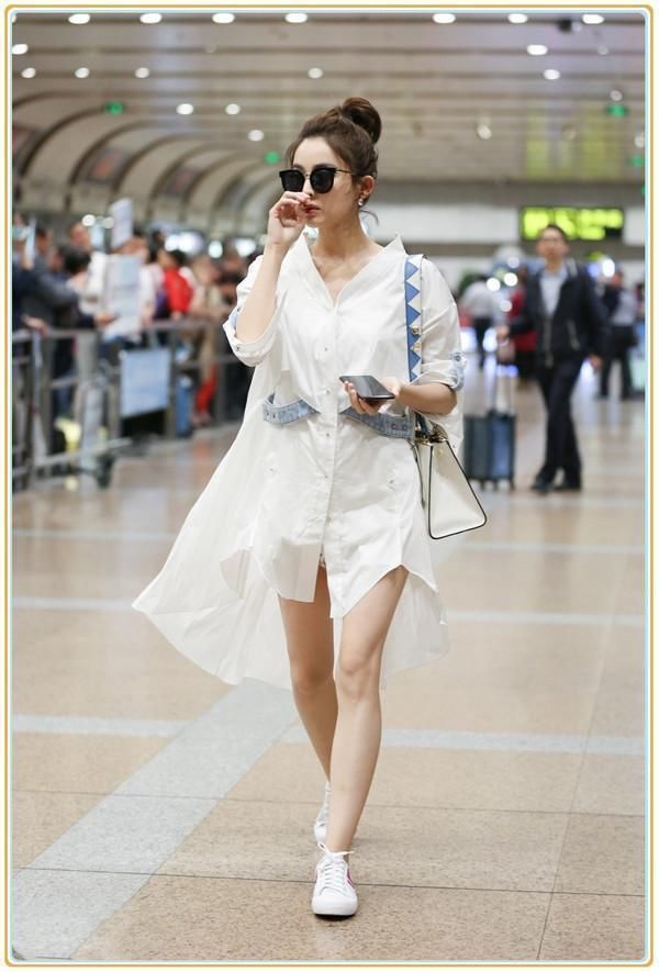 古力娜扎太疯狂了！竟把卫衣当裙子穿，网友：这腿我是服气的！