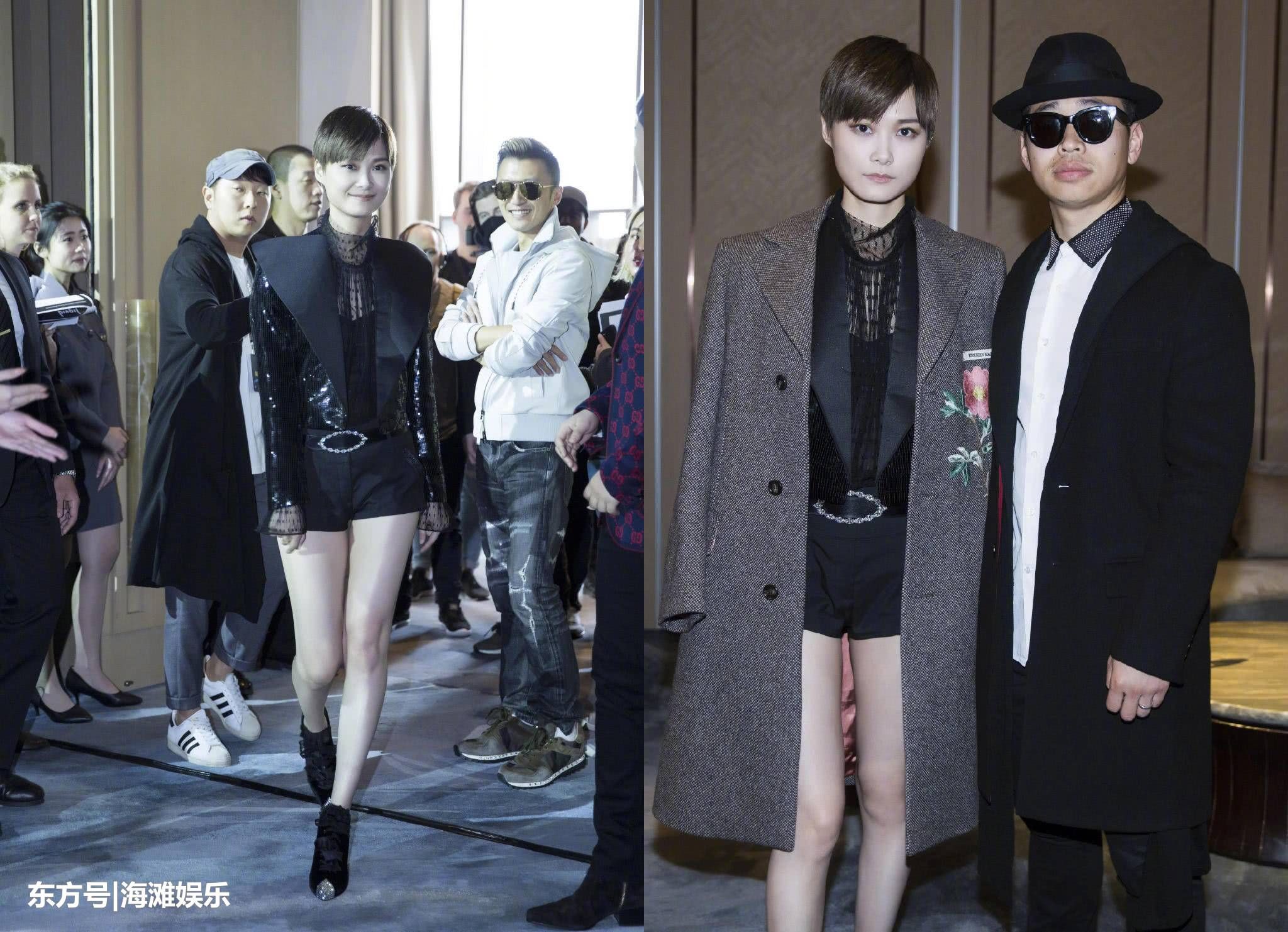 李宇春在穿上了淡紫色蛋糕裙之后，网友终于是get到了她的美!