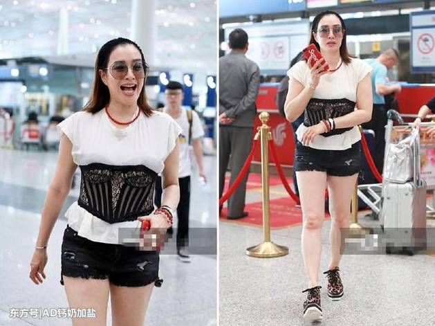 48岁钟丽缇除了白T都是紧的,对自己真狠,网友:不难受吗?