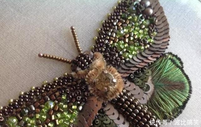 【珠绣胸针】你离小仙女只差一件闪闪的配饰,DIY手工珠绣饰品,附教程