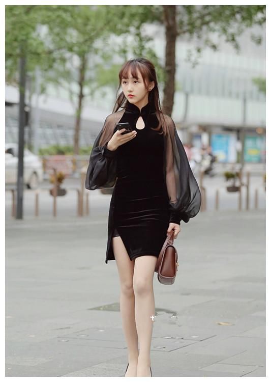 街拍：6位小姐姐都超美的，但我更喜欢图6中西风结合的小姐姐！