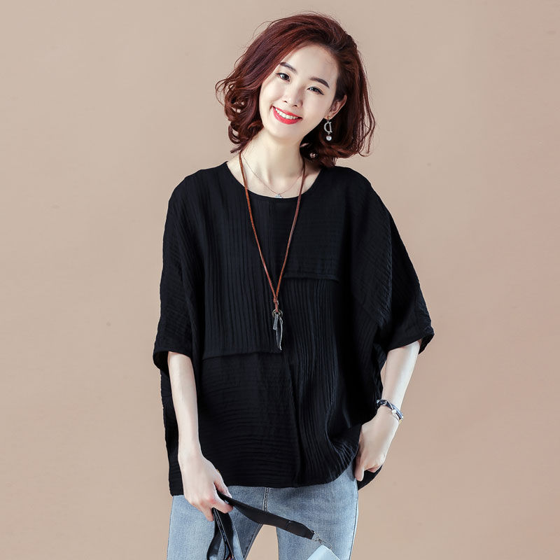 太美了太美了，40岁的老婆穿这样的棉麻衫美得像天仙，让人尖叫