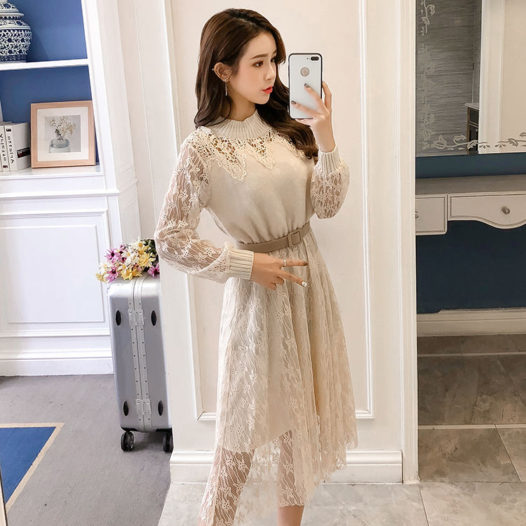 好身材的女人都穿蕾丝长裙，性感妩媚杨柳腰，美的惹人心动