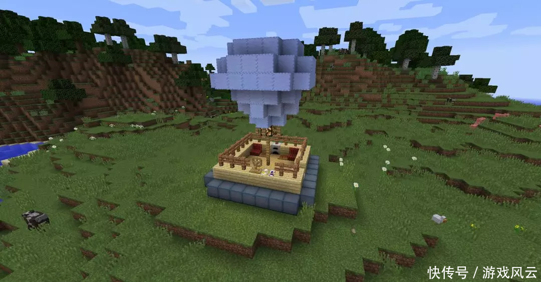 我的世界:热气球详细制作攻略,叫上小伙伴,一起去冒险