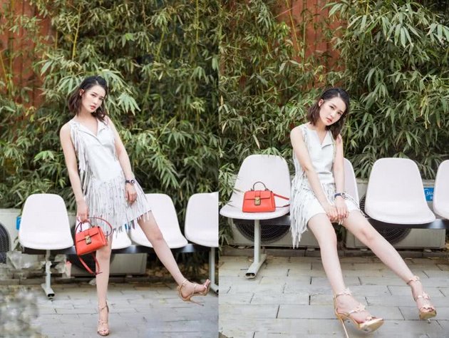 李沁又瘦了!直筒裤穿成阔腿裤，网友:邓伦看了得心疼死!