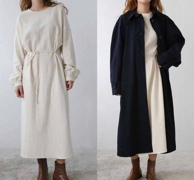  「穿着」还在担心上班没有衣服穿吗？极致简约风有话说，完全的遮肉又气质
