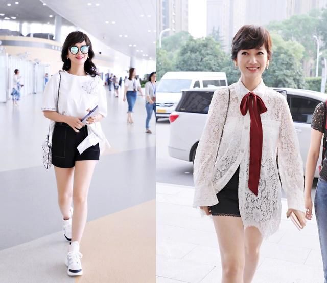 赵雅芝穿蓝色牛仔裤现身，紧到勒出“三角区”64岁不要太拼了吧？