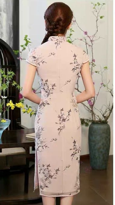 夏季新款改良旗袍连衣裙,时尚修身复古中国风,女子大方婉约气质